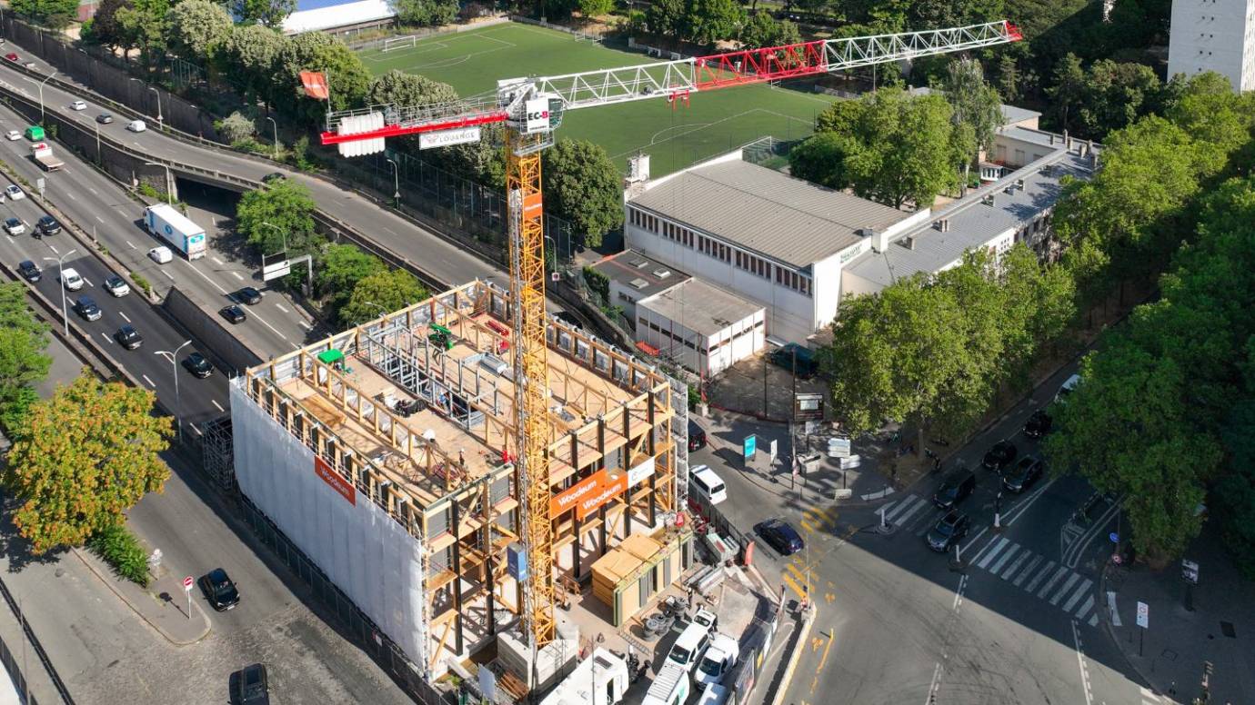 Un chantier hors-norme en surélévation du boulevard périphérique : le projet porté par Woodeum et Hardel Le Bihan Architectes fascine