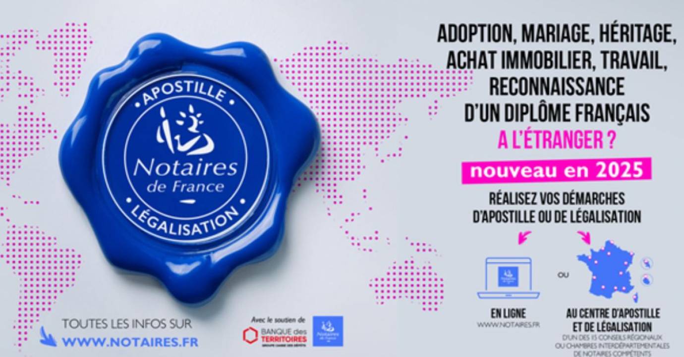 Les notaires reprennent les formalités de délivrance des apostilles