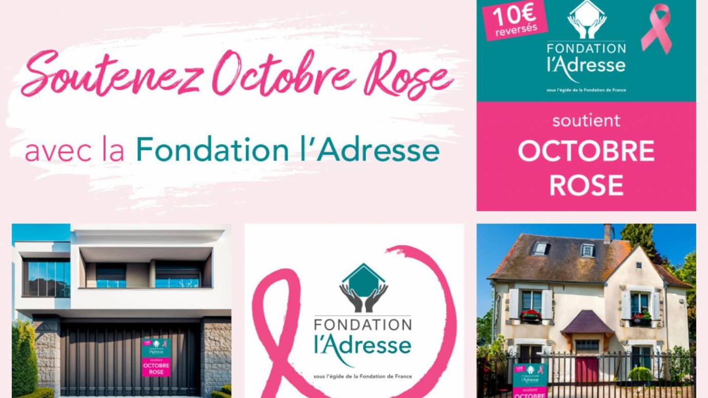 Octobre Rose 2023 : 350 agences du réseau l’Adresse mobilisées